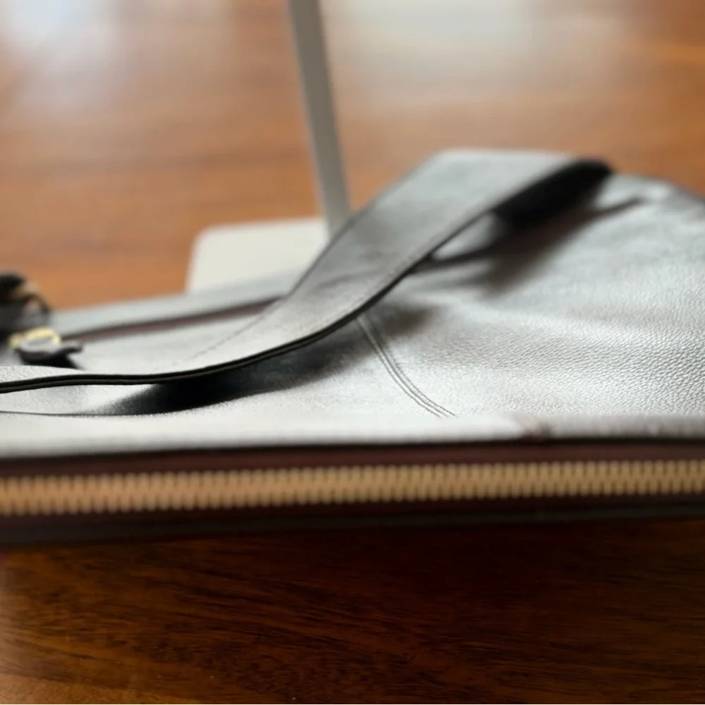 RADLEY LONDON Brown Pebbled Leather Crossbody Messenger Bag